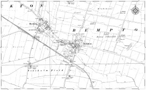 Old map of Bempton